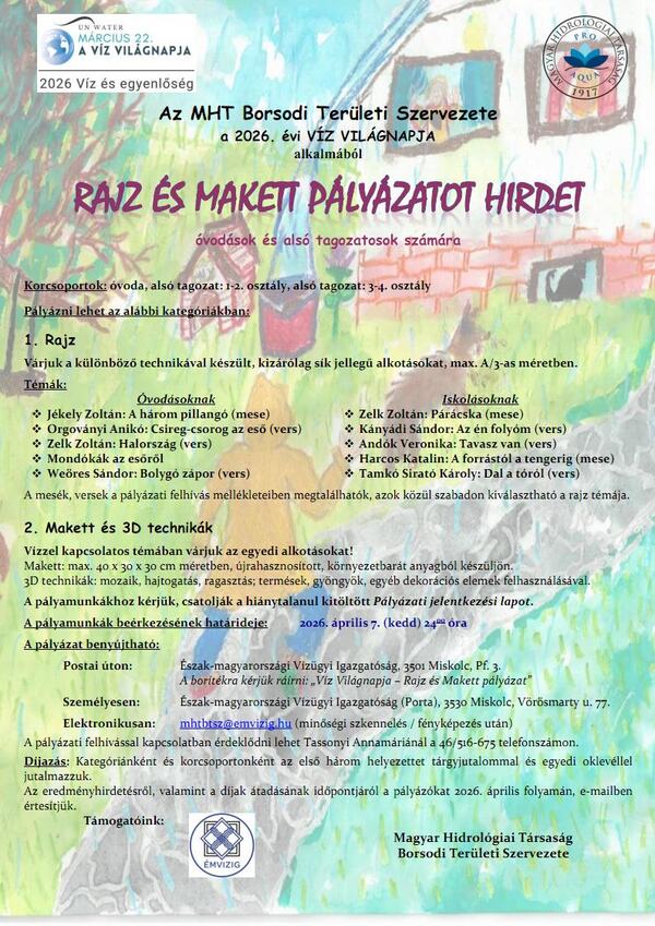Rajz és makett pályázat kép 2026